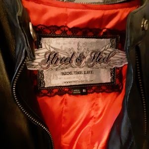Street + Steal Women's  leather motorcycle jacket